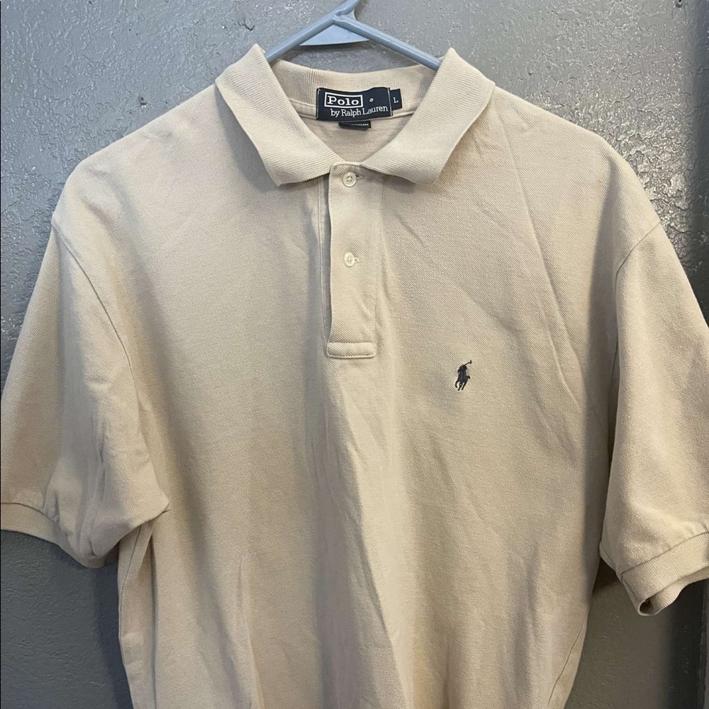 Polo By Ralph Lauren Men’s L Beige Pollo Blue Label